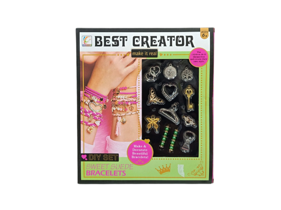 صورة مجموعة أساور  يدوية لصنع وتزيين الأساور الجميلة، ومناسبة للأعمار 6 سنوات فما فوق.